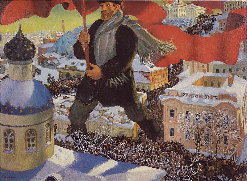 The Bolshevik, Boris Kustodiev